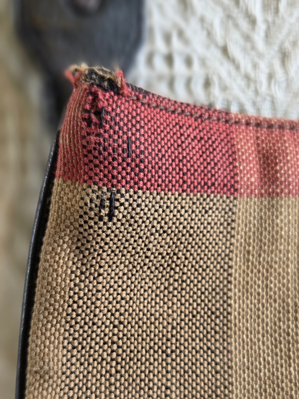 Vintage Burberry Ainsley mega check cross body messenger bag canvas leather - Picture 14 of 16
